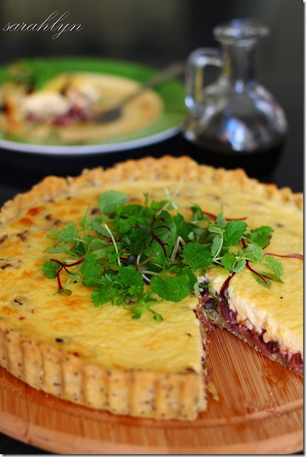 goats cheese and sweet onion tart 013fW